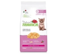 Natural Trainer Cat Kitten vištiena kačiukams su vištiena 1.5kg (6) NEW