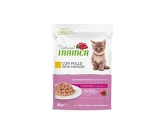 Natural Trainer Cat Kitten vištiena konservai kačiukams 85g 12vnt