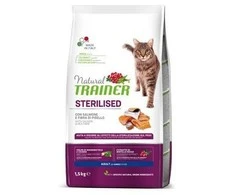 Natural Trainer Cat adult Sterilised lašiša su lašiša 10kg