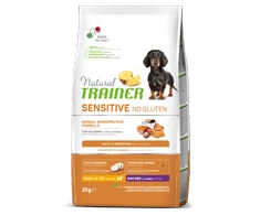 Natural Trainer DOG SENSITIVE be gliuteno MATURITY MINI (lašiša) 2kg (6)