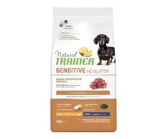 Natural Trainer ADULT DOG SENSITIVE be gliuteno MINI su ėriena 7kg
