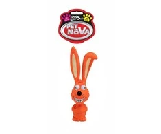 PET NOVA Latex Rabbit lateksinis triušis 17cm 2vnt