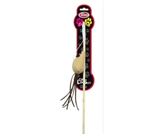 PET NOVA pagaliukas katei pelytėsu odine uodega 40cm 3vnt