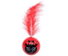 PET NOVA Plastic Ball kamuoliukas su plunksna 3vnt