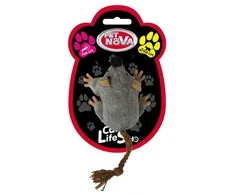 PET NOVA Plush Mouse pliušinė pelė katėms 7x5cm 3vnt