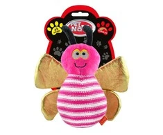 PET NOVA Pink Bee pliušinė rožinė bitė šunims 22cm