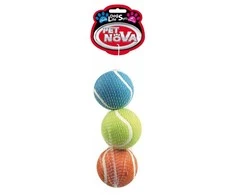 PET NOVA Tennis balls kamuoliukų rinkinys 6cmx3vnt (plūduriuoja) 2pak