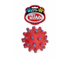 Pet Nova PETNOVA žaislas cypiantis spygliuotas kamuolys 11cm 2vnt