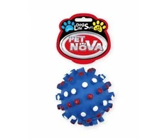 Pet Nova PETNOVA žaislas cypiantis spygliuotas kamuolys 8.5cm 2vnt