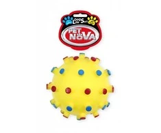 Pet Nova PETNOVA žaislas cypiantis spygliuotas kamuolys 12cm 2vnt