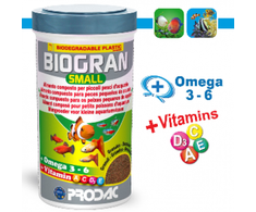PRODAC BIOGRAN SMALL smulkios granulės žuvims 250ml 130g