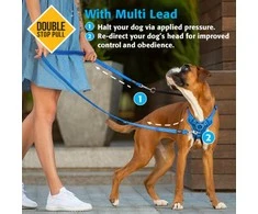 Rogz Control Collar Juodas juost smaugtukas 37-56cm HCW06A