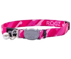Rogz FusionCat rožinis antkaklis 11mm 20-31cm