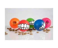 Rogz Grinz skanėstų kamuoliukas šunims raudonas 64mm