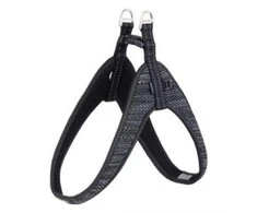 Rogz juodos minkštos atspindinčios petnešos 47cm S/M SJQ47