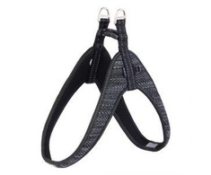 Rogz juodos minkštos atspindinčios petnešos 36cm XS SJQ36