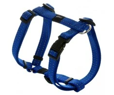 Rogz petnešos atšvaitas šuniui H-Harness Reflective SJ11B (plotis 1,6cm; apimtis 32-52cm)