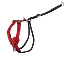 Rogz Stop Pull Harness raudonos petnešos 32-52cm