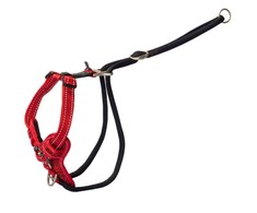 Rogz Stop Pull Harness raudonos petnešos 45-75cm