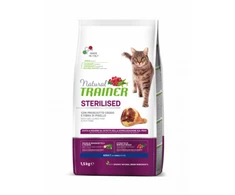Natural Trainer Cat adult Sterilised HAM su vytintu kumpiu 1.5kg