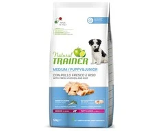 Natural Trainer PUPPY/JUNIOR MEDIUM (Vištiena) 12kg