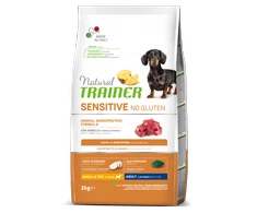 Natural Trainer ADULT DOG SENSITIVE be gliuteno MINI su ėriena 2kg