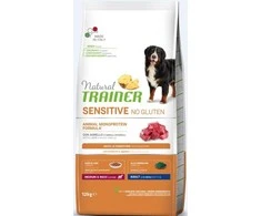 Natural Trainer ADULT DOG SENSITIVE be gliuteno Medium/Maxi su ėriena 12kg