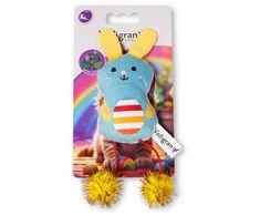 VADIGRAN Cat Toy kačių žaislas triušis su katžole 15cm 2pak