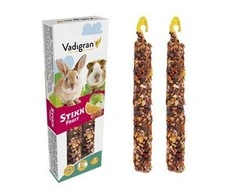 VADIGRAN Stixx Fruit triušiams, jūrų kiaulytėms 115g 2vnt