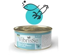VIBRISSE konservai katėm su tunu ir kalmarais 70g 12vnt