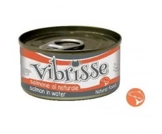 VIBRISSE konservai katėms su lašiša 70g 12vnt