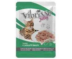 VIBRISSE konservai katėms su tunu ir mailiumi želatine 70g 1vnt (18)