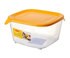 Galicja Curver / Keter CURVER MAISTO KONTEINYS "FRESH&amp;GO" SQUARE 1,2L /Geltonas/ SKAIDRUMAS