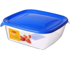 Galicja Maisto laikymo dėžutė CURVER FRESH&amp;GO, mėlynu dangteliu, h7 x 19,5 x 19,5 cm, 1,7 L