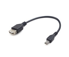 Gembird mUSB B - USB A F laidas, 0.15m,OTG