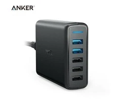 Telefono įkroviklis Anker PowerPort Speed 5 Ports, Quick Charge 3.0, 63W