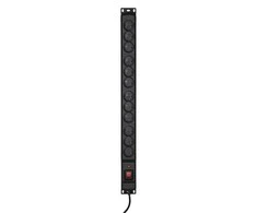 Activejet COMBO 12 lizdo maitinimo juostelė 1,5m juodas