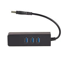 AKYGA AK-AD-32 Hub USB 3.0 &amp; tinklo plokštė 3 x USB / RJ45 10/100/1000 15 cm