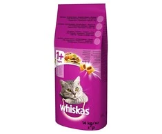 Whiskas Cat Adult su Jautiena ir Morkomis 14kg