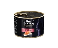 Dolina Noteci Premium klasės šlapias kačių ėdalas, gausus lašišos prieskoniais, 185 g