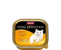 Animoda Drėgnas Kačių Maistas - ANIMONDA Vom Feinsten Suaugusiems Paukštiena Su Makaronais 100g