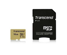Atminties kortelė TRANSCEND 16GB UHS-I U1 Micro SD su adapteriu SD