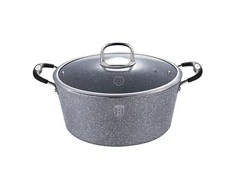 Berlinger Haus Puodas su dangčiu BERLINGERHAUS STONE TOUCH, pilkos sp., ø28 cm