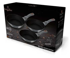 3 GRANITINIŲ KEPUČIŲ RINKINYS 20/24 / 28CM BERLINGER HAUS MOONLIGHT BH-6169