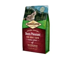 Carni Love Cat su antiena ir fazaniena Adult Cat Hairball Control 6kg