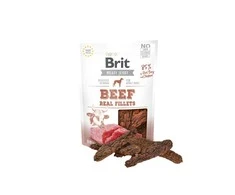 Brit Jerky Beef Real Fillets skanėstas 80g