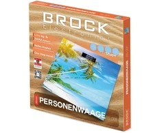 BS 001 Kūno svarstyklės BROCK BS 001 2xAAA baterijos (pridedamos), 30*30 cm