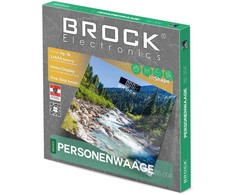 BS 004 Kūno svarstyklės BROCK BS 004 2xAAA baterijos (pridedamos) 30*30 cm