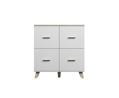 Cama Meble Svetainės Baldų Komplektas - Cama ROCO 2 Juodas/Baltas