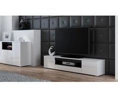 TV staliukas Cama Meble Televizorius - Cama R Viva BI/BI+CZ Stovas Garso ir Vaizdo Aparatūrai 1 Stalčius